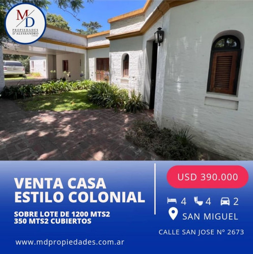 Casa En Venta De 4 Dormitorios C/ Cochera En San Miguel