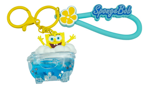 Llavero Bob Esponja Estrella En Bañera Nickelodeon