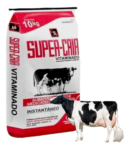 Super Cria Substituto De Leche Para Becerro 5 Kg Vitaminado