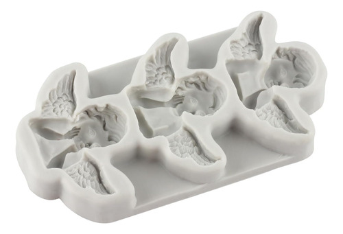 3d Angel Baby Silicone Fondant Molds Querubín Caramelo Molde
