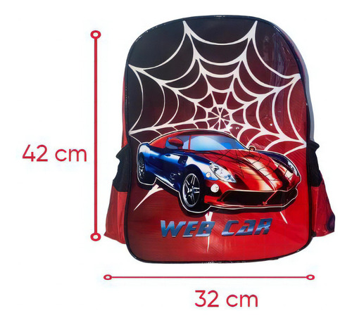 Mochila Costas Escolar Meninos Car Spider Meninos