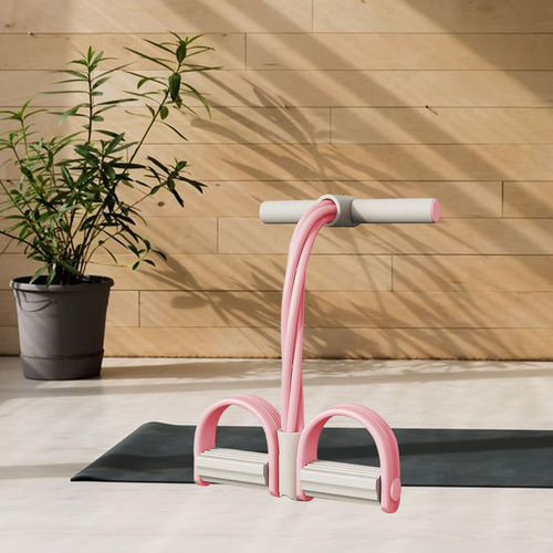Bandas De Resistencia Tirador De Pedal Elástico Rosa