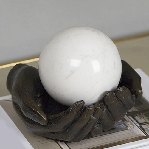 Bola De Mármol Decorativa De 4 Pulgadas, Centros De Mesa,
