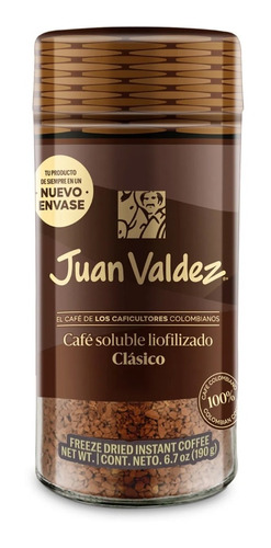 Café Liofilizado Juan Valdez 190g. Agronewen