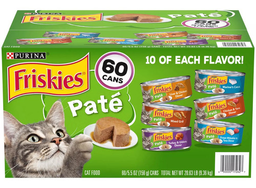 Alimento Para Gatos Purina Friskies 9.36 Kg 60 