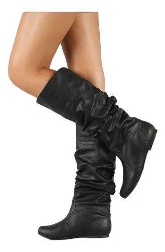 Botas largas de piel para mujer new arrivals