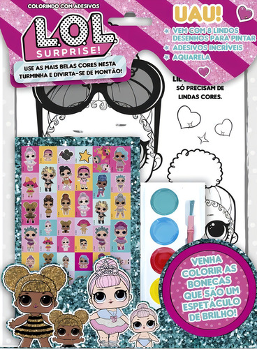 Livro: Lol Surprise Colorindo Com Adesivos E Aquarela, De Tycoon Brands 360 Licenciamentso Ltda. On Line Editora, Capa Mole, Edição 2 Em Português, 2020