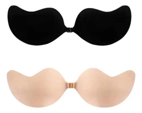 2 Pares Sutiã Sem Alça Silicone Aumenta Volume Seios Peitos