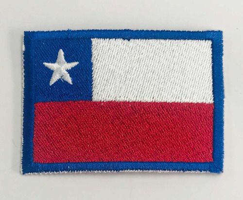 Imagen 2 de 3 de Parche Bandera Chilena Bordado 100%