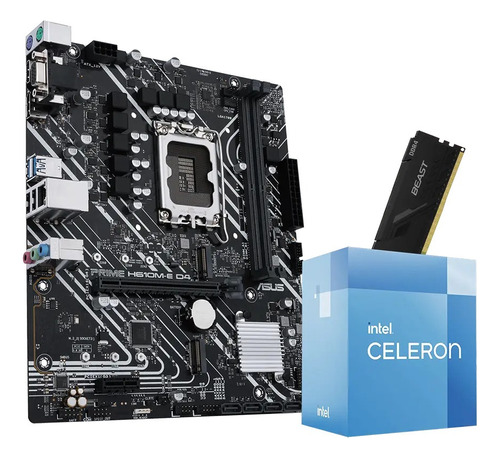 Combo Actualización Pc Intel Celeron G6900 + H610m + 8gb 