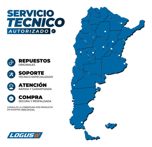 Compresor Aire Logus 2,5hp 100 Litros Portatil Color Azul Fase eléctrica Monofásica Frecuencia 50