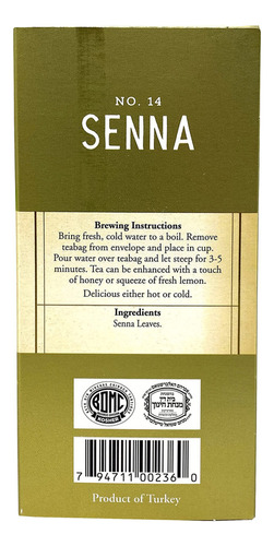 Té De Frutas Y Hierbas Té Galil Senna Té De Hierbas Sin Ca