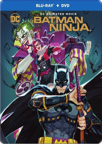 Batman Ninja Blu Ray + Dvd Steelbook Película Nuevo