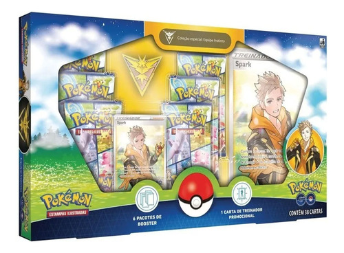 Jogo De Cartas Pokémon Go Box Especial Treinadores Copag Idioma Português Instinto