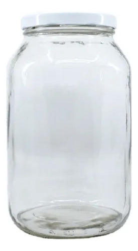 Pote De Vidro De Conservas De 3l Com Tampa De Metal Cor Transparente