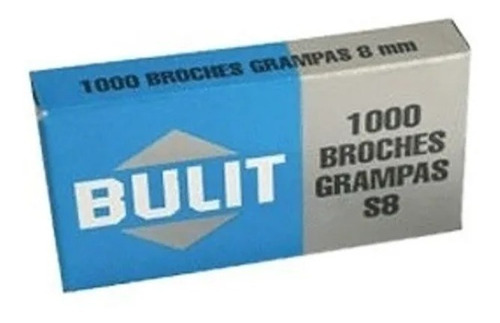 Broches Grampas Bulit Standard S8 8mm X 1.000 Unidades