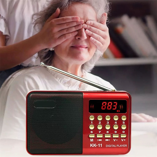 Radio Cnmex Fm Am Sw Portátil Grabadora Reproductor Mp3 Usb Multifuncional Soporte De Radio Digital De Mano Auricular Agujero Usb Tarjeta Tf Recargable Para Ancianos Hogar Al Aire Libre