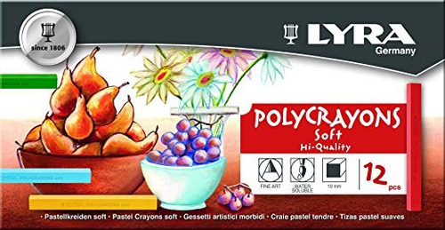 Lyra Suaves Colores Pastel Crayones, Un Conjunto De 12, Una