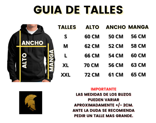 Buzo Negro Canguro Hombre Fútbol Argentino C/capucha Clubes3
