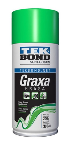 2 Graxa Spray Branca Multiuso 200g Tek Bond