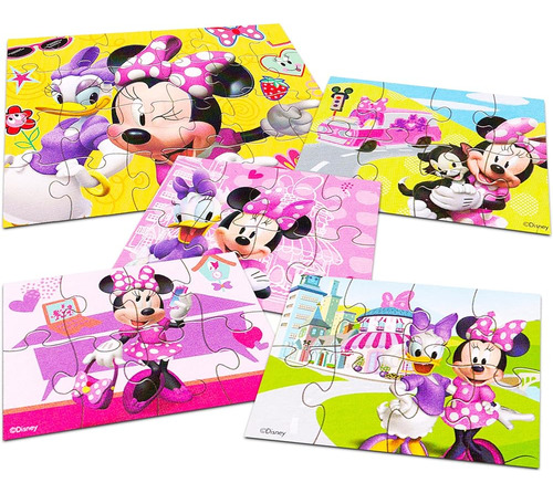 Minnie Mouse Puzzle Bundle Set Para Niños - Minnie Mouse Woo