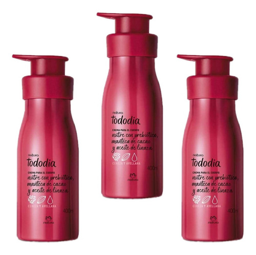 Crema Corporal Tododia Cereza Y Avellana X3 Natura