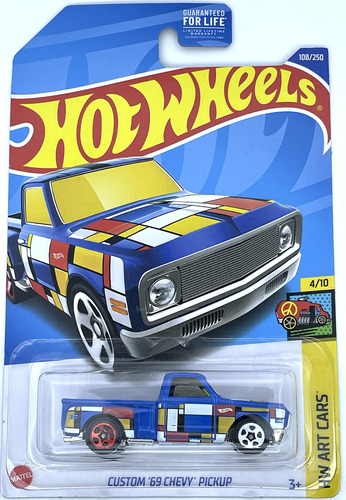 Hot Wheels  - Chevy '69 Personalizado - Hw Art Cars 4/10 [a.