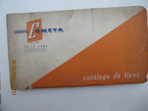 Catalogo De Tipos Linotipia Cometa Sa Impresion 1975