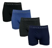 Comprar Boxers Lisos Carouomo Originales Pack X4 Hombre Seamless