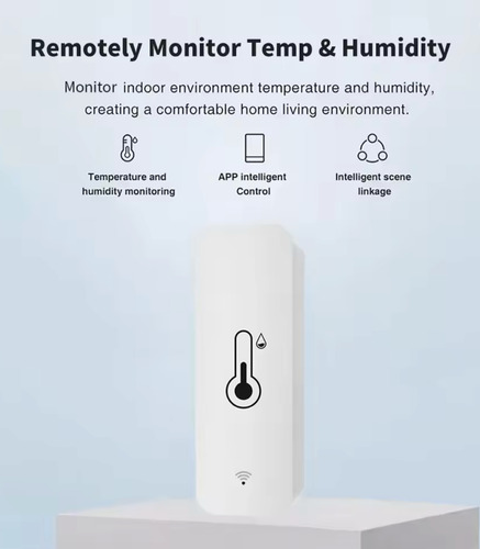 Sensor Inteligente Temperatura Y Humedad Bluetooth Blanco