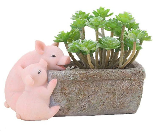 Maceta Para Decoración Del Hogar, Maceta Suculenta De Cerdo,