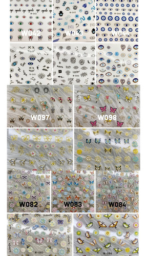 Calcomanias Para Uñas Luminosas Coloridas Colorf
