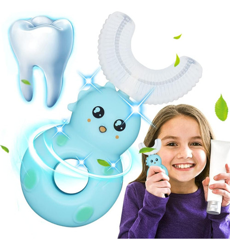 Cepillo De Dientes En Forma De U Para Niños, Lindo Diseño De