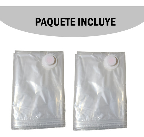 Pack X2 Bolsas De Almacenamiento Al Vacío M (90 X 130 Cm )