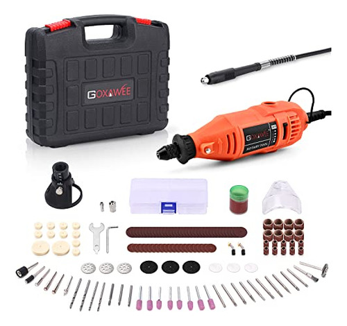 Goxawee Rotary Tool Kit With Multipro Keyless Chuck And Flex