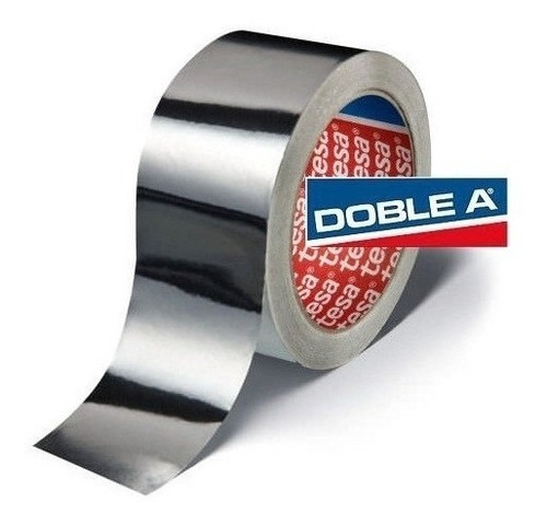 Cinta De Aluminio Autoadhesiva Permanente Doble A 48mm X3mts