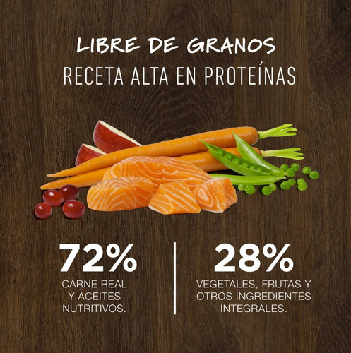 Imagen 3 de 6 de Croquetas Alimento Instinct Original Salmón 9kg Perro Adulto