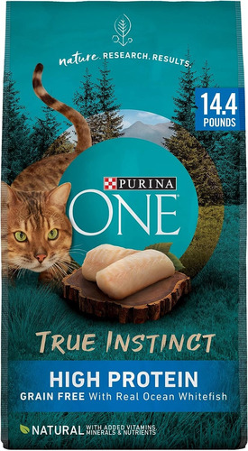 Alimento Para Gatos Purina One True Instinct Pez Bco 6.53 Kg