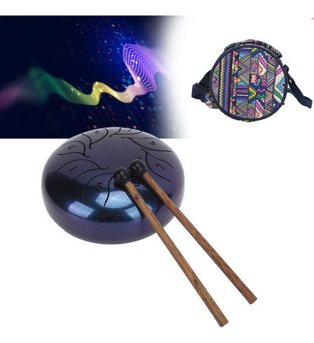 Tongue Drum Metal Pan Tank Handpan De 5.5 Pulgadas De Percus