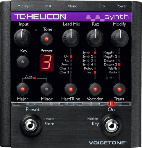 Pedal Tc Helicon Voicetone Synth - Hasta 12 Cuotas