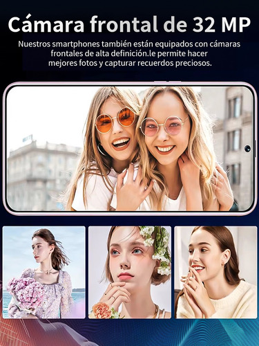2025 Nuevo Dual Sim Smartphone Hot 50 Pro+ Soporta 4g/5g Wifi Ram 16gb+512gb Pantalla 6.8 Batería De Larga Duración Android 14 Últimas Ofertas Celular Gris