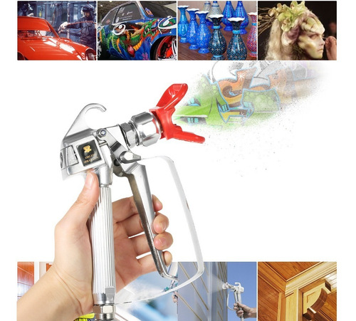 Imagen 4 de 6 de Kit De Pistola Pulverizadora De Pintura High Pre Airless