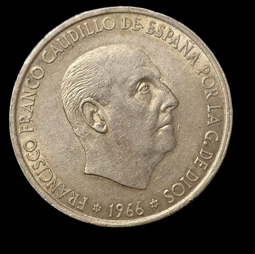Moneda España 100 Pesetas 1966 *67 Plata 0.800 Km#797 - 1276