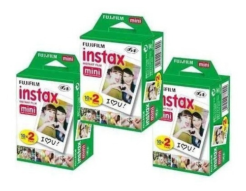 Kit Filme Instax Mini 60 Fotos Instantaneas