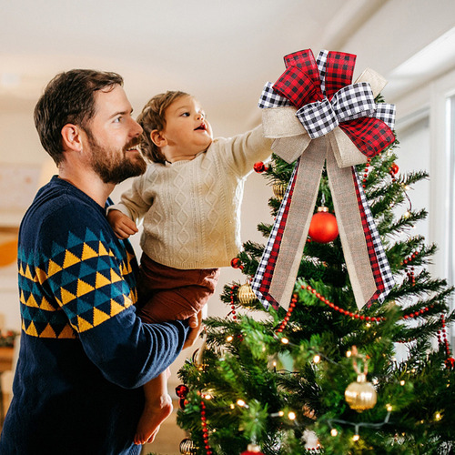 Fweaad Gorro Rojo Grande Con Forma De Árbol De Navidad,