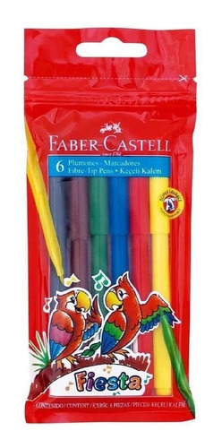 Marcadores Faber Castell Fiesta X 6 Colores