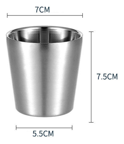 2 Taza De Té Taza De Acero Inoxidable Reutilizable