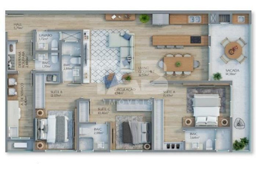 Imagem 8 de 8 de Apartamento Para Venda No Marbella Na Praia Brava - 114009