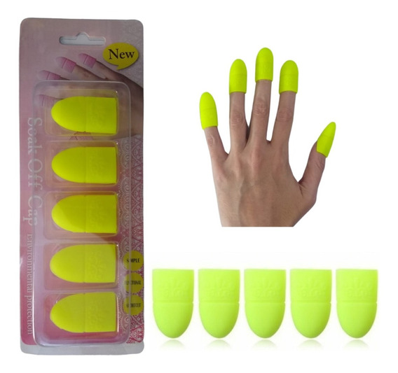 Dedal Para Retirar Gelish Y Acrilico De Uñas Caja Con 5 Pz | MercadoLibre