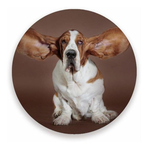 Posavaso Absorbente Para Bebida 2 Diseño Perro Basset